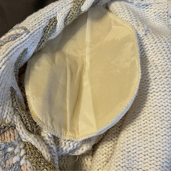 Stitches In Time Angels Peace Love Hope Button Cardigan Winter Knit Sweater  3X - Picture 15 of 16